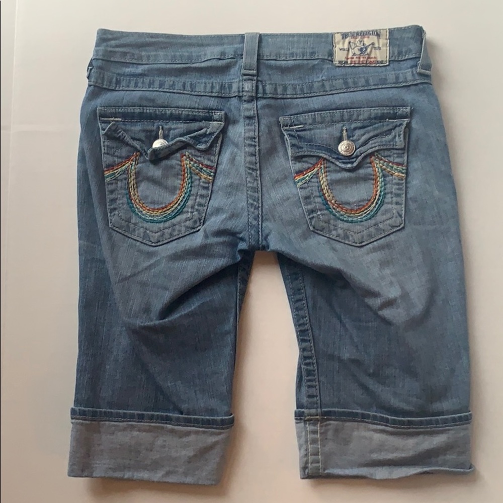 True Religion Multicolor Horseshoe Bermuda Shorts